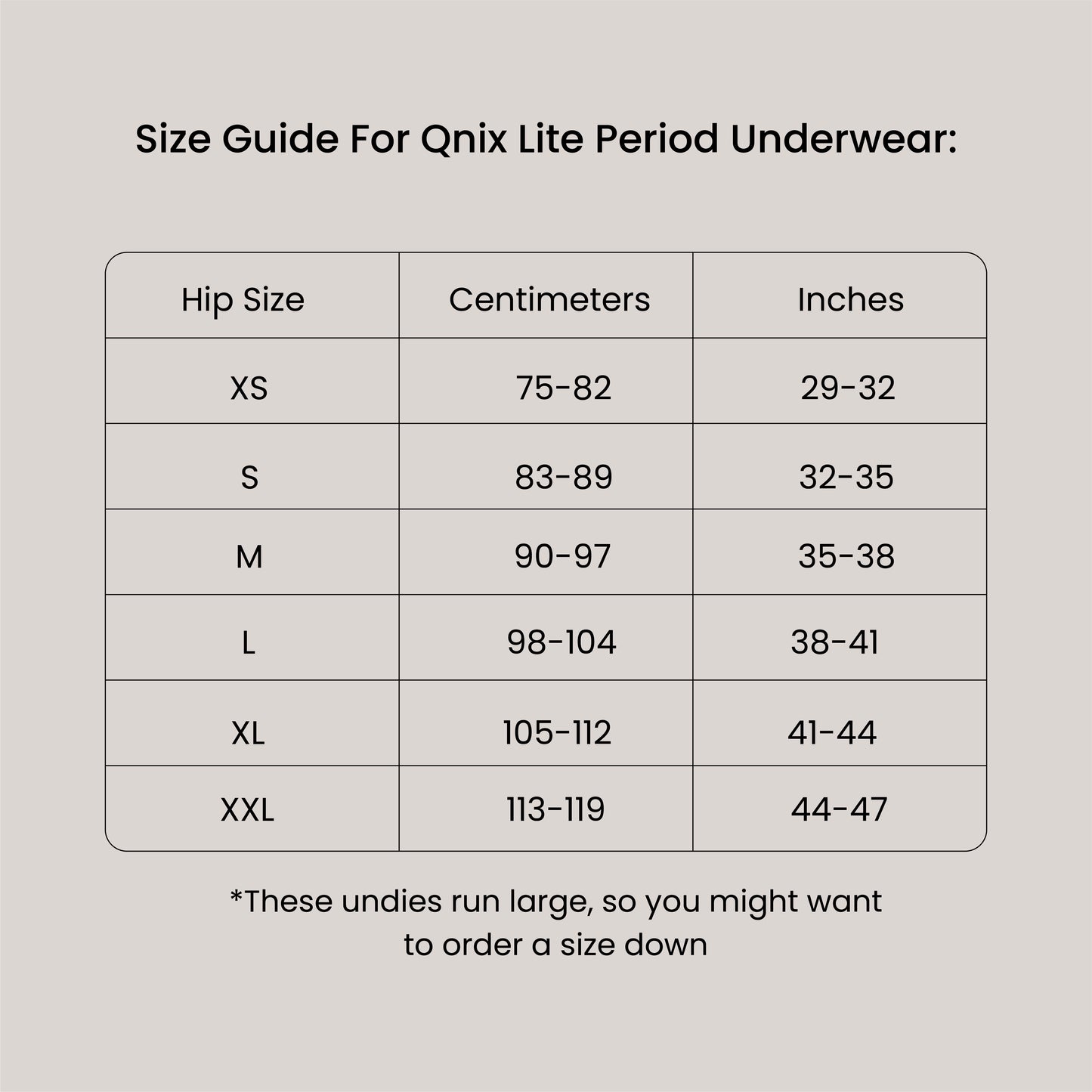 Lite Period Underwear Black