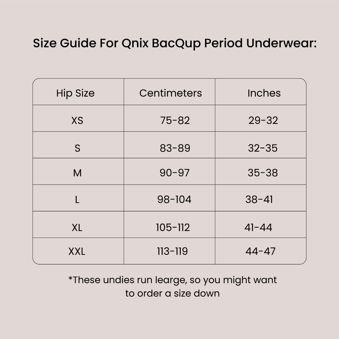 BacQup Period Underwear BlackR and Red (Combo of 2)