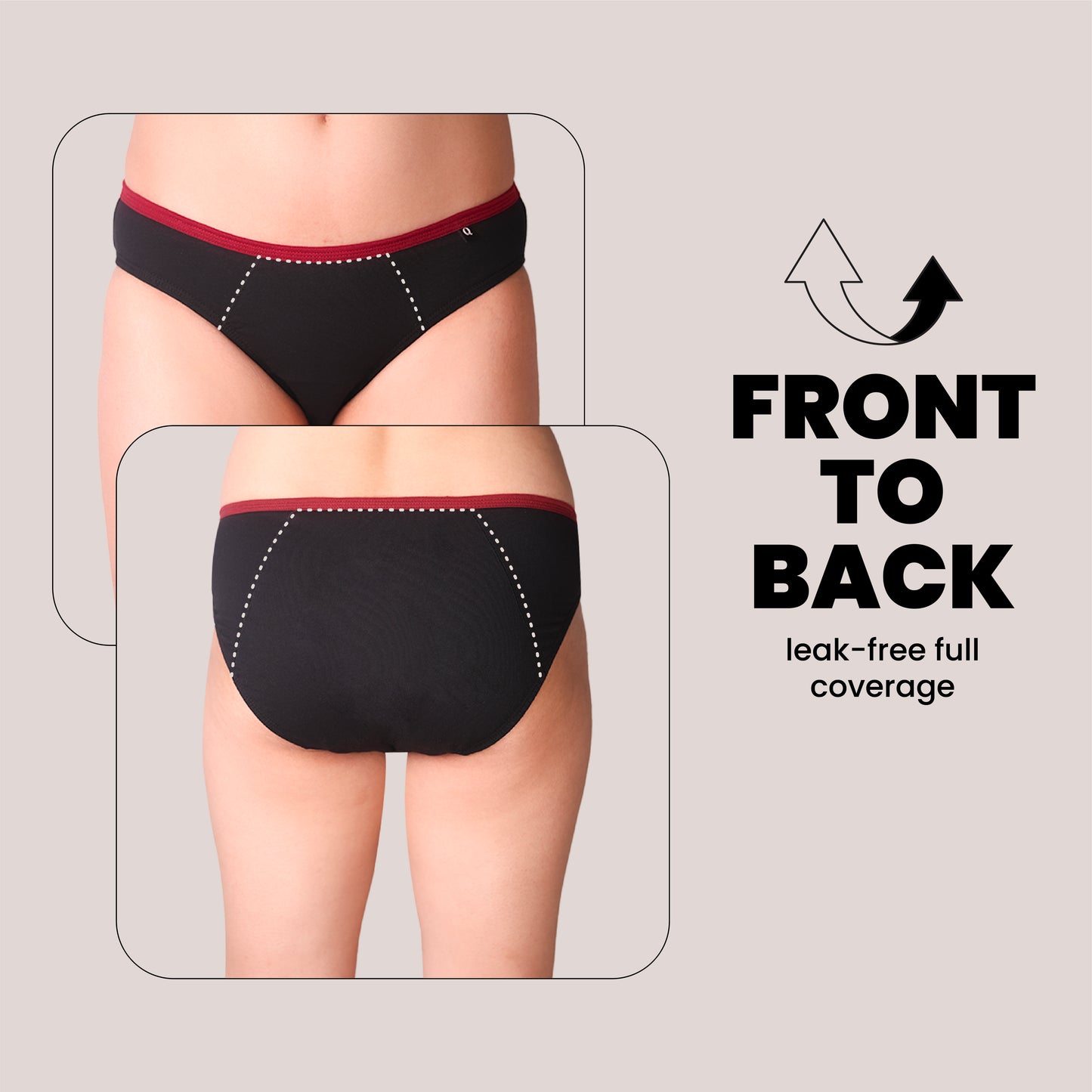 BacQup Period Underwear Black