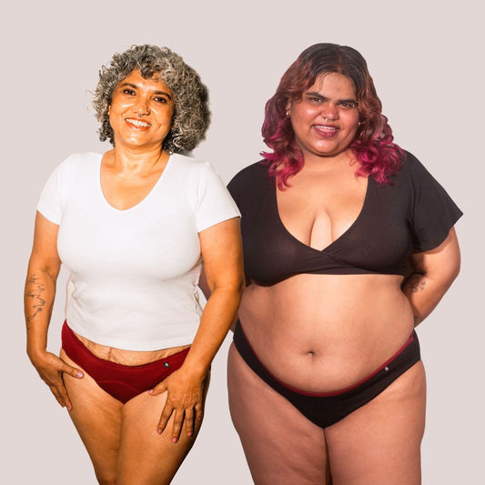 Lite Period Underwear - Black and Red (Combo of 2)