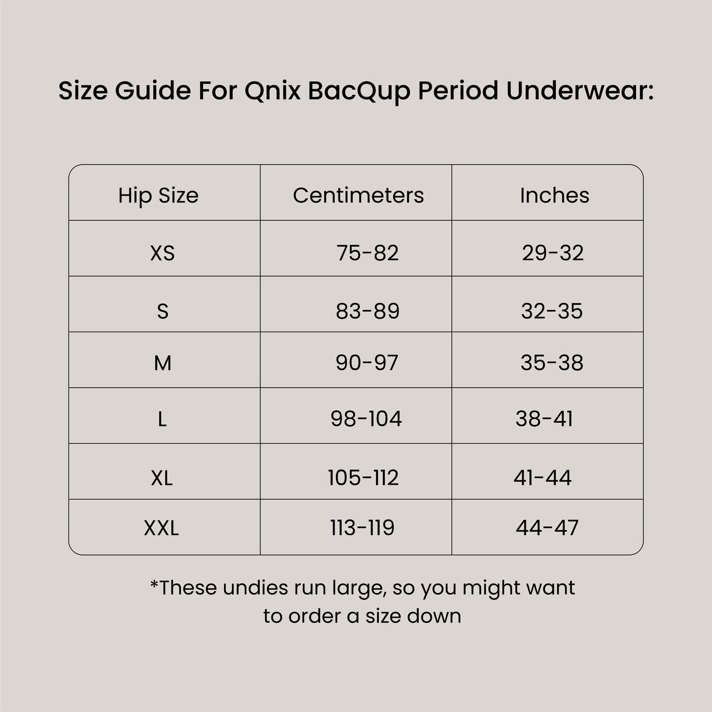 BacQup Period Underwear Black