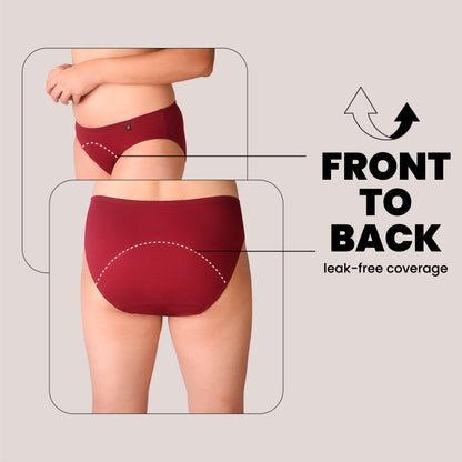 Lite Period Underwear Dark Red