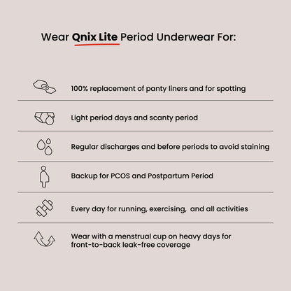 Lite Period Underwear Dark Red