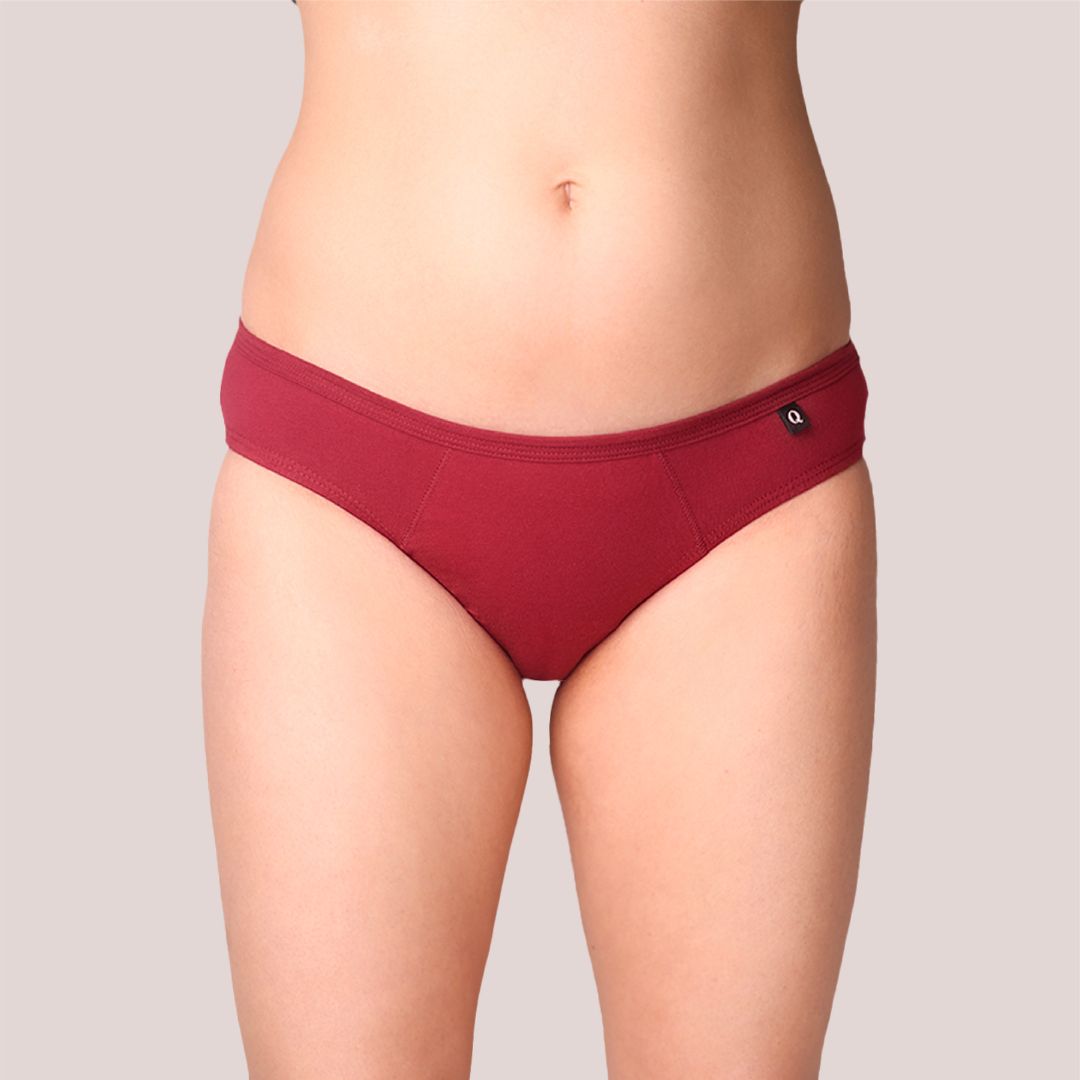 BacQup Period Underwear Dark Red