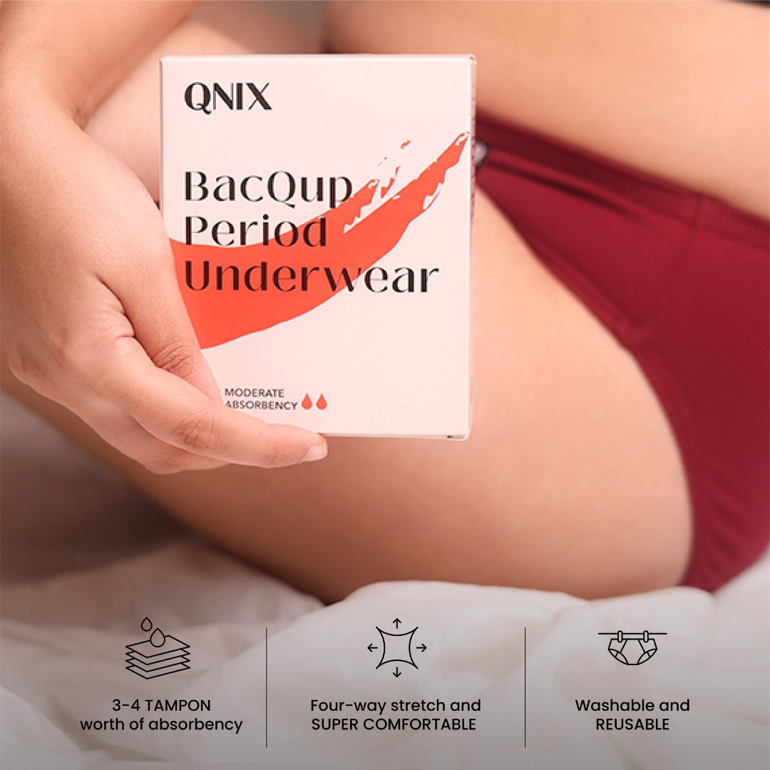 BacQup Period Underwear Dark Red