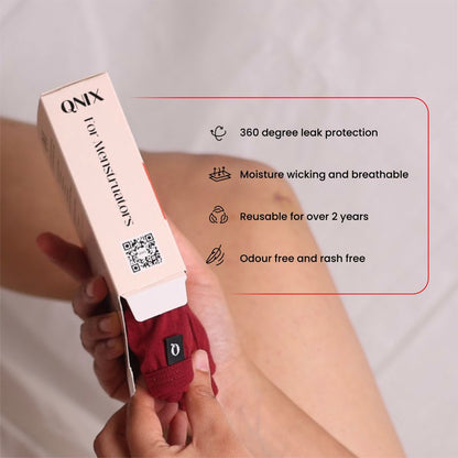 Lite Period Underwear - Black and Red (Combo of 2)