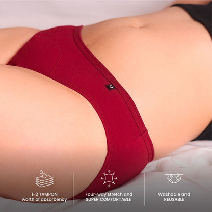 Lite Period Underwear Dark Red